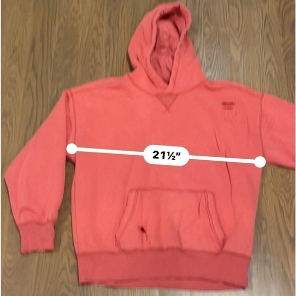 Hollister Pink Oversized Pull On Hoodie Size Medium K y2k - Picture 6 of 7